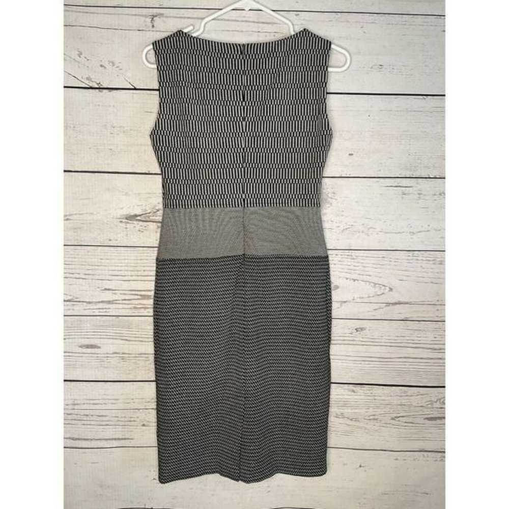 Max Mara Womens Gray Black Sheath Dress Size 40 /… - image 9