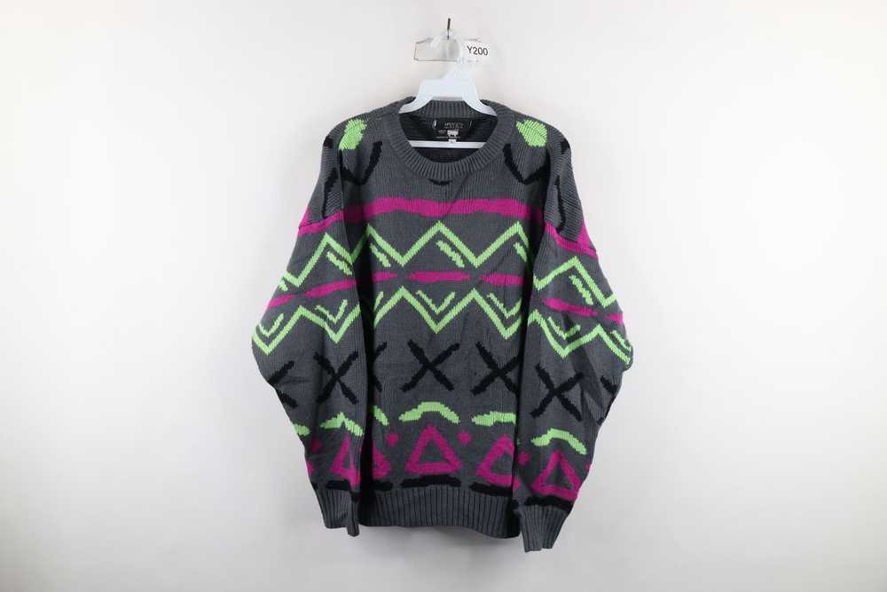 Vintage Vintage 90s Coogi Style Abstract Heavy Wo… - image 1