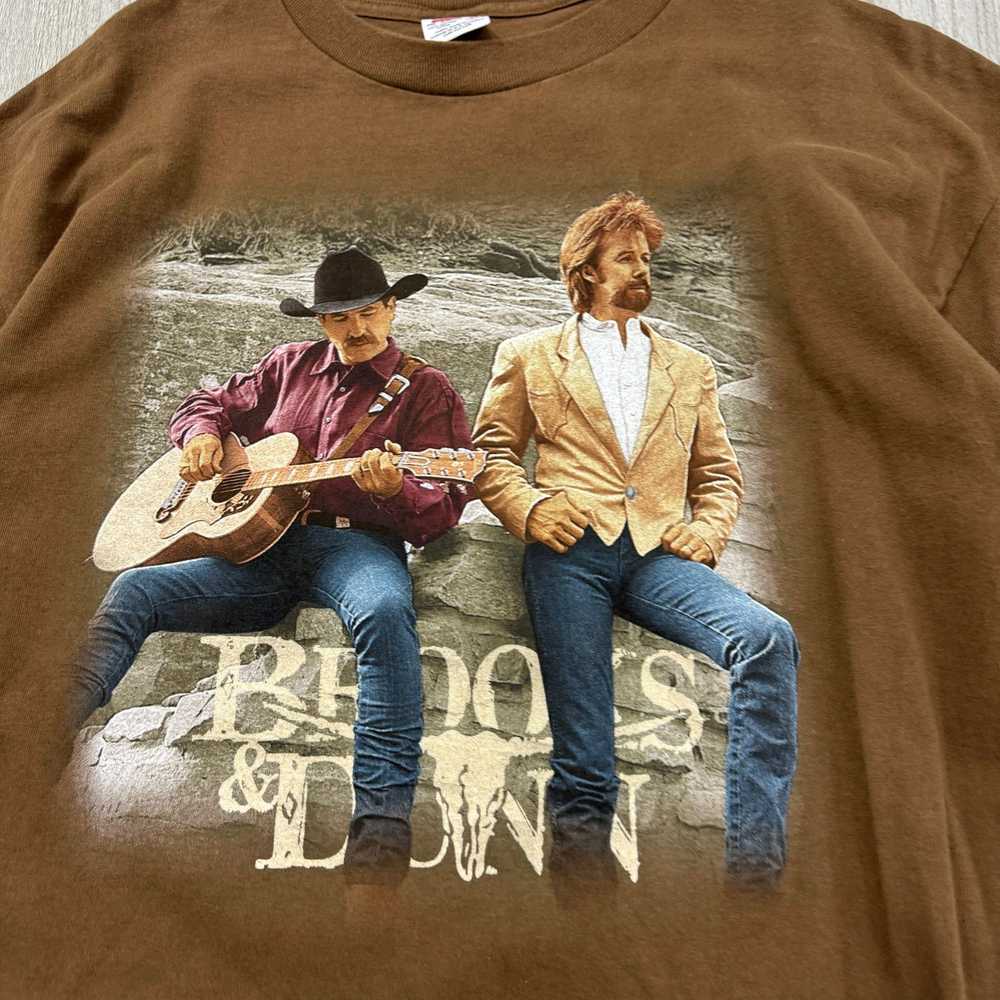 Vintage VINTAGE 90s Brooks & Dunn Brown Country S… - image 3