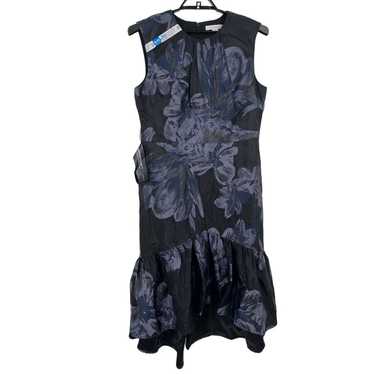 Kay Unger dress Beatrix Floral Organza Midi blue … - image 1