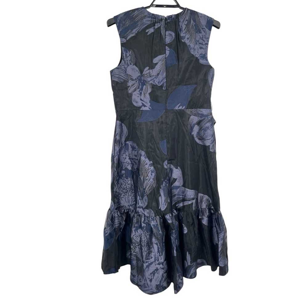 Kay Unger dress Beatrix Floral Organza Midi blue … - image 5
