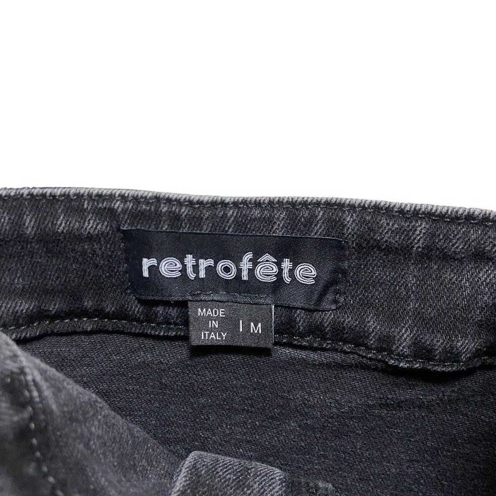 Retrofete Izzy Denim Mini Dress Black Onyx Size M… - image 12