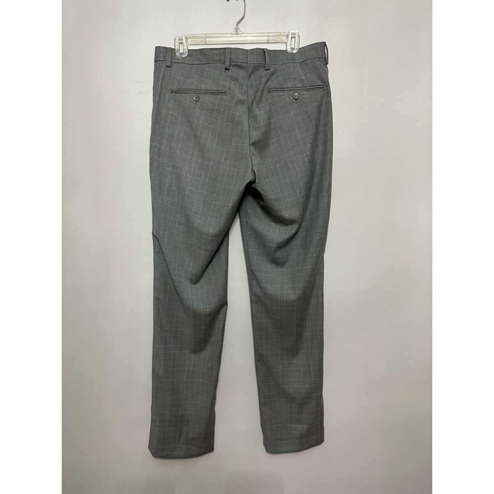 Unlisted ZNT18 Dress Pants Gray Plaid Pockets Fla… - image 4