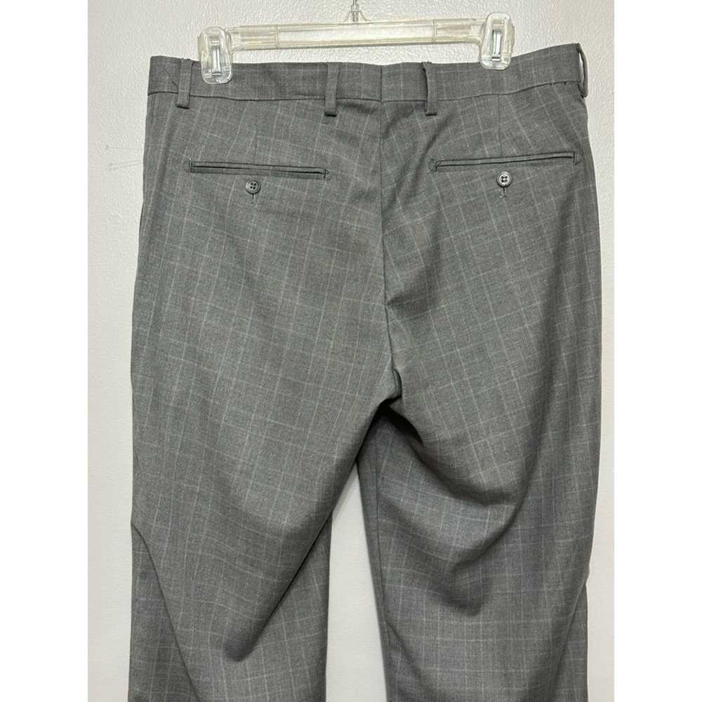 Unlisted ZNT18 Dress Pants Gray Plaid Pockets Fla… - image 5