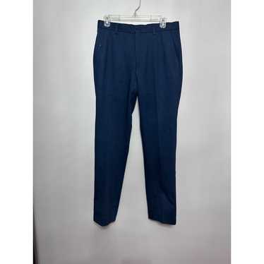 Unlisted ZNT18 Zanetti Dress Pants Blue Mid Rise … - image 1