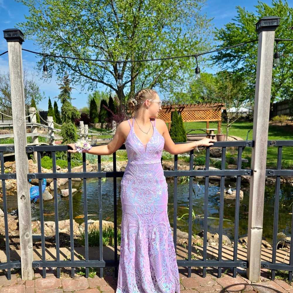 Purple prom dress - image 2