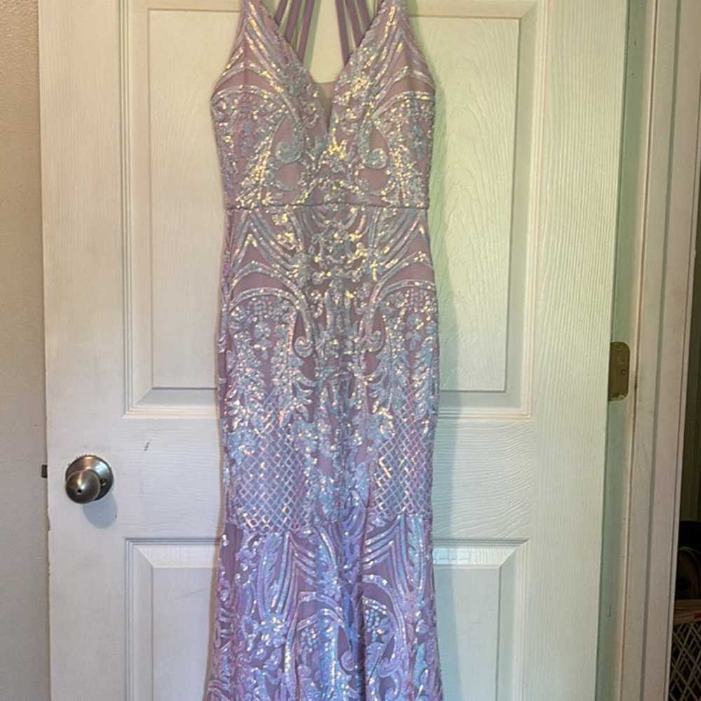 Purple prom dress - image 3