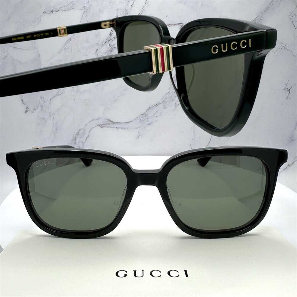 Gucci Gucci Sunglasses Black Acetate Red Green Go… - image 12