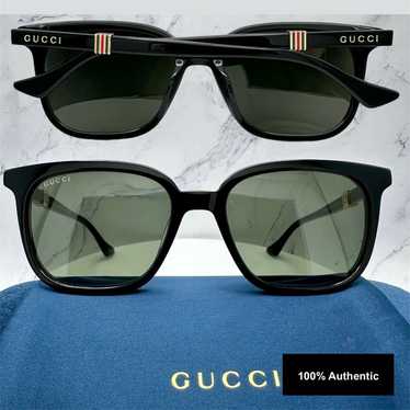 Gucci Gucci Sunglasses Black Acetate Red Green Go… - image 1