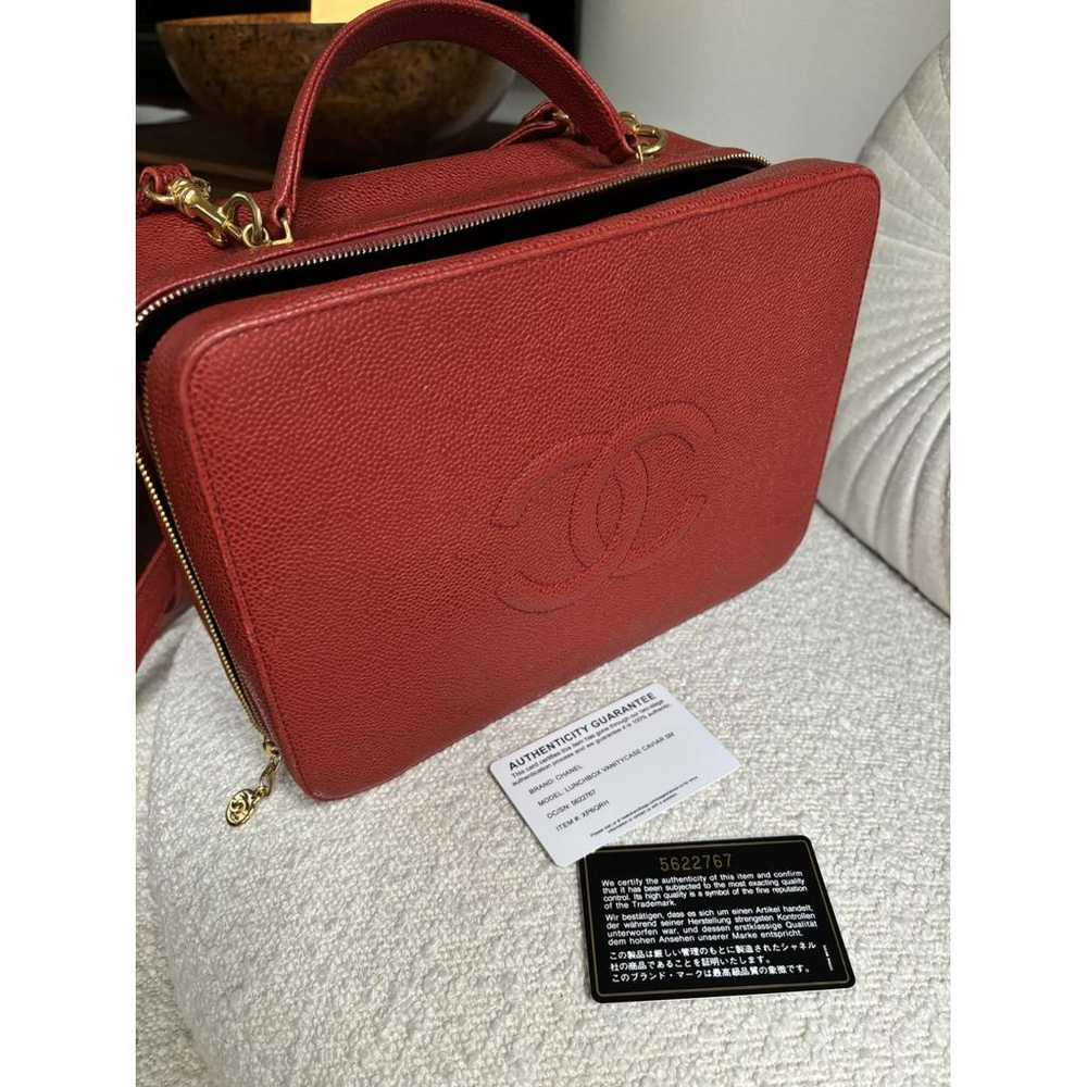 Chanel Vanity leather handbag - image 4