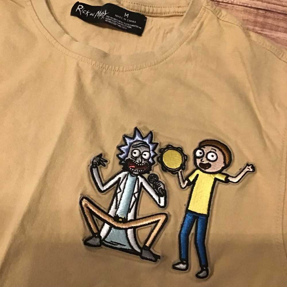 Rick and morty embroidered Shirt medium - image 2