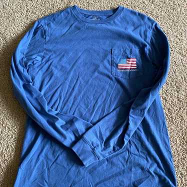 Vineyard vines long sleeve American flag shirt - image 1