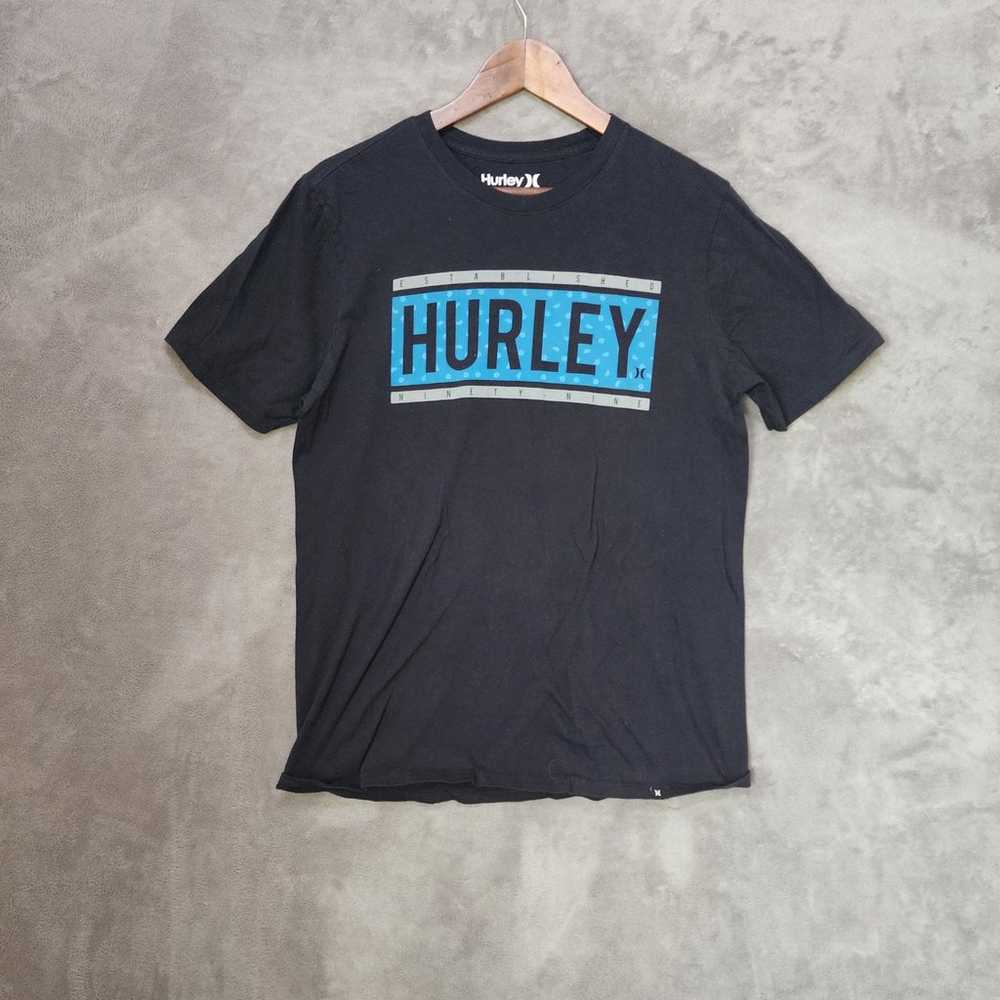 Hurley Men's Medium Black T-Shirt with Classic Lo… - image 3