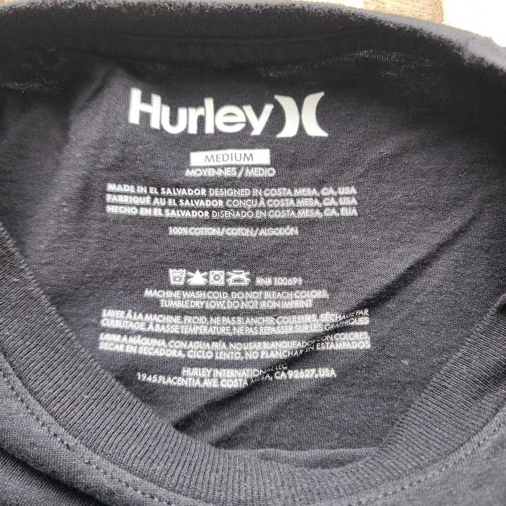 Hurley Men's Medium Black T-Shirt with Classic Lo… - image 7