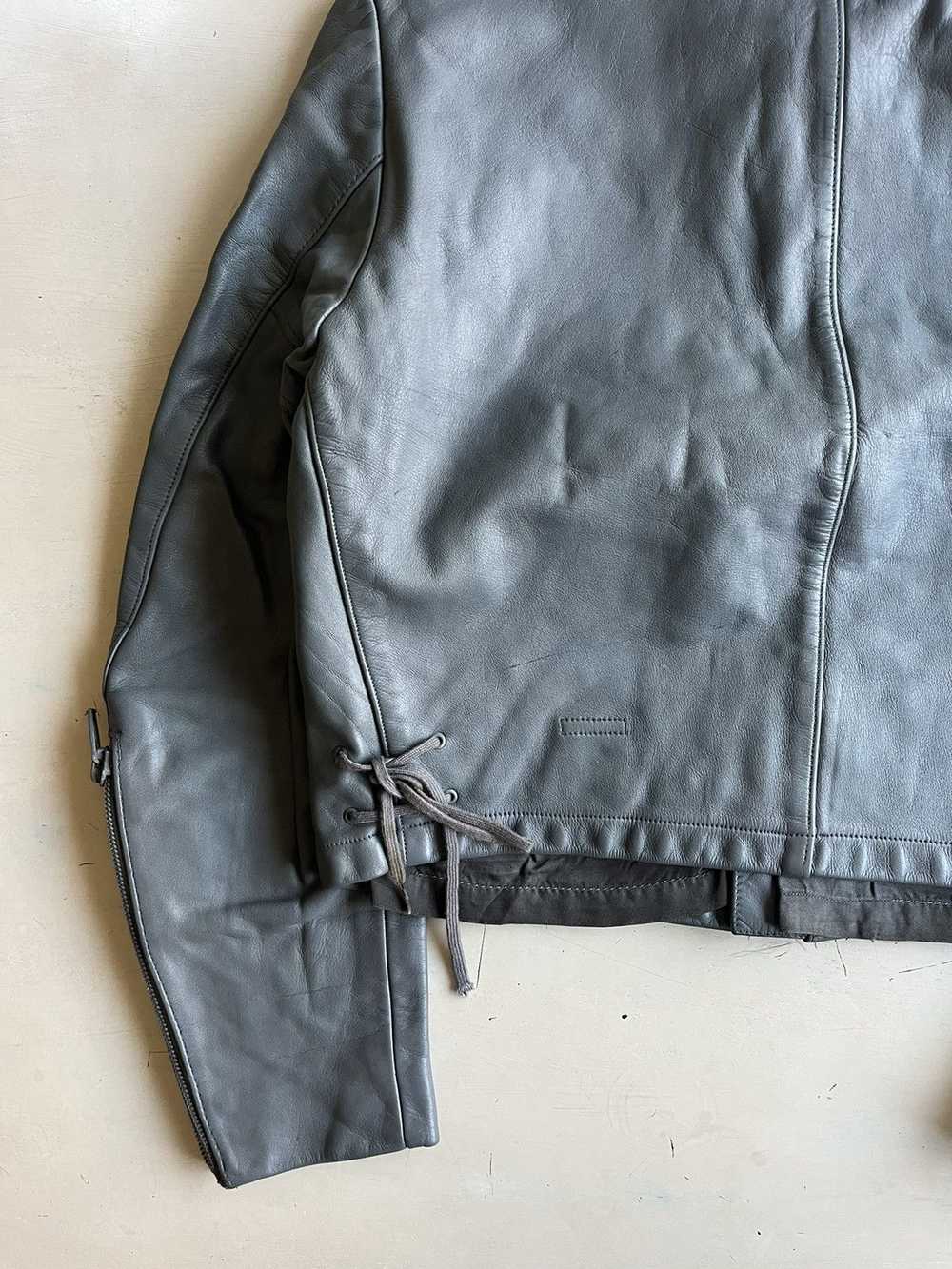 Vintage Army leather jacket - image 4