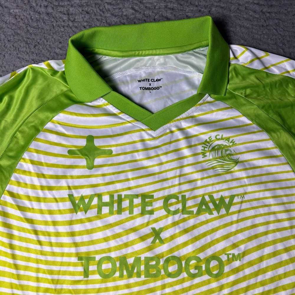 White Claw Tombogo Jersey Mens Large Green Collar… - image 2