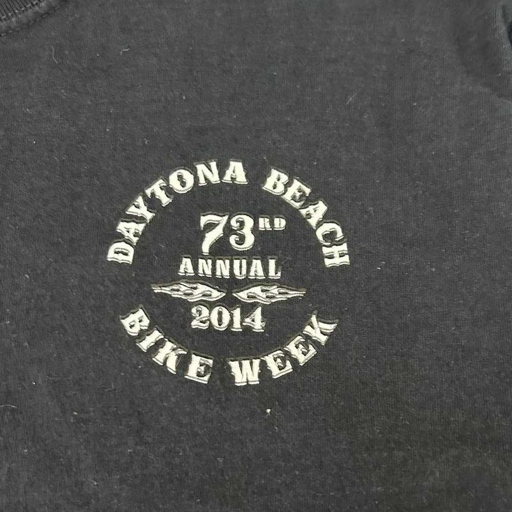 2014 Daytona Beach 73rd Annual Bike Week Tee. Sz L - image 2