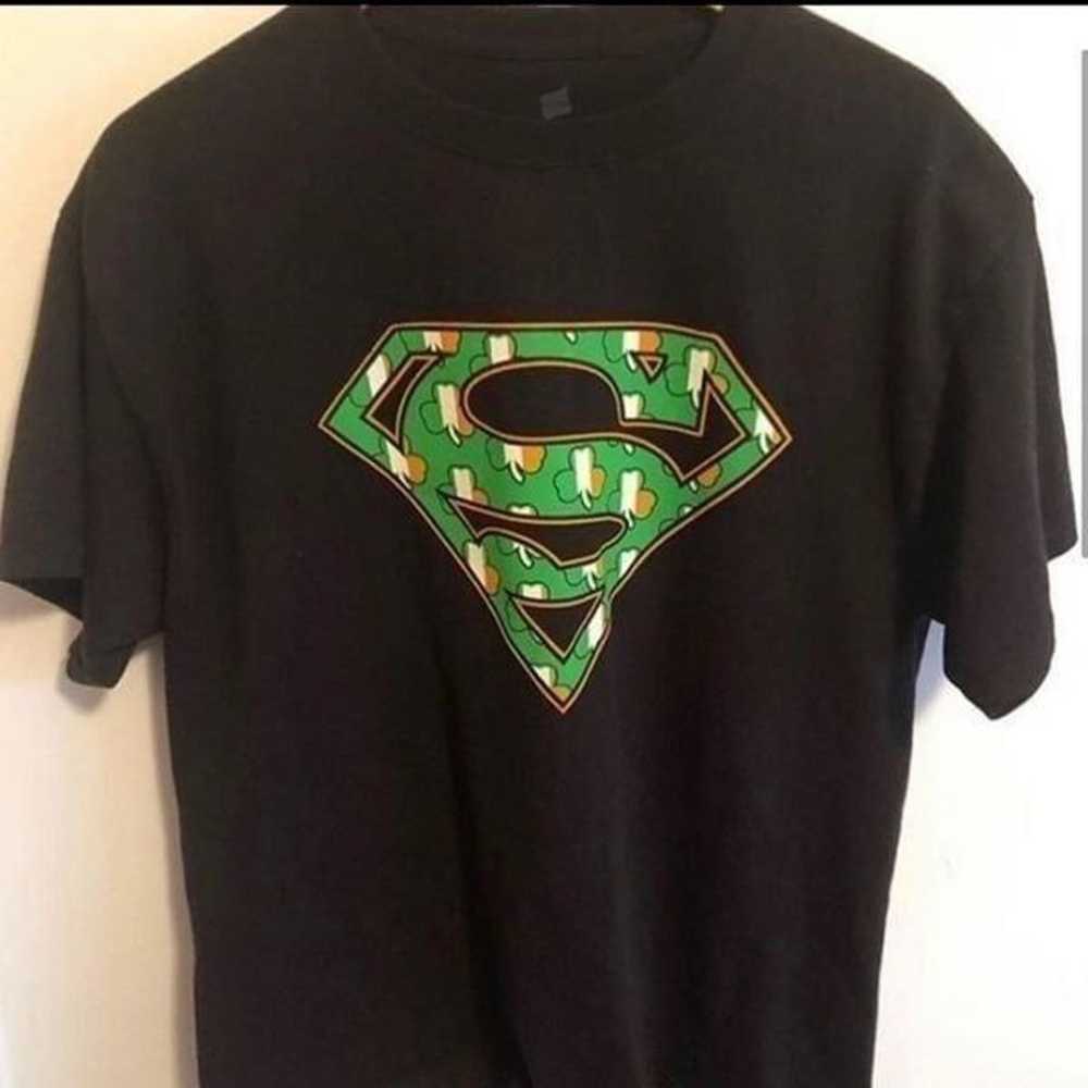 Superman Irish theme graphic short sleeve t-shirt - image 2