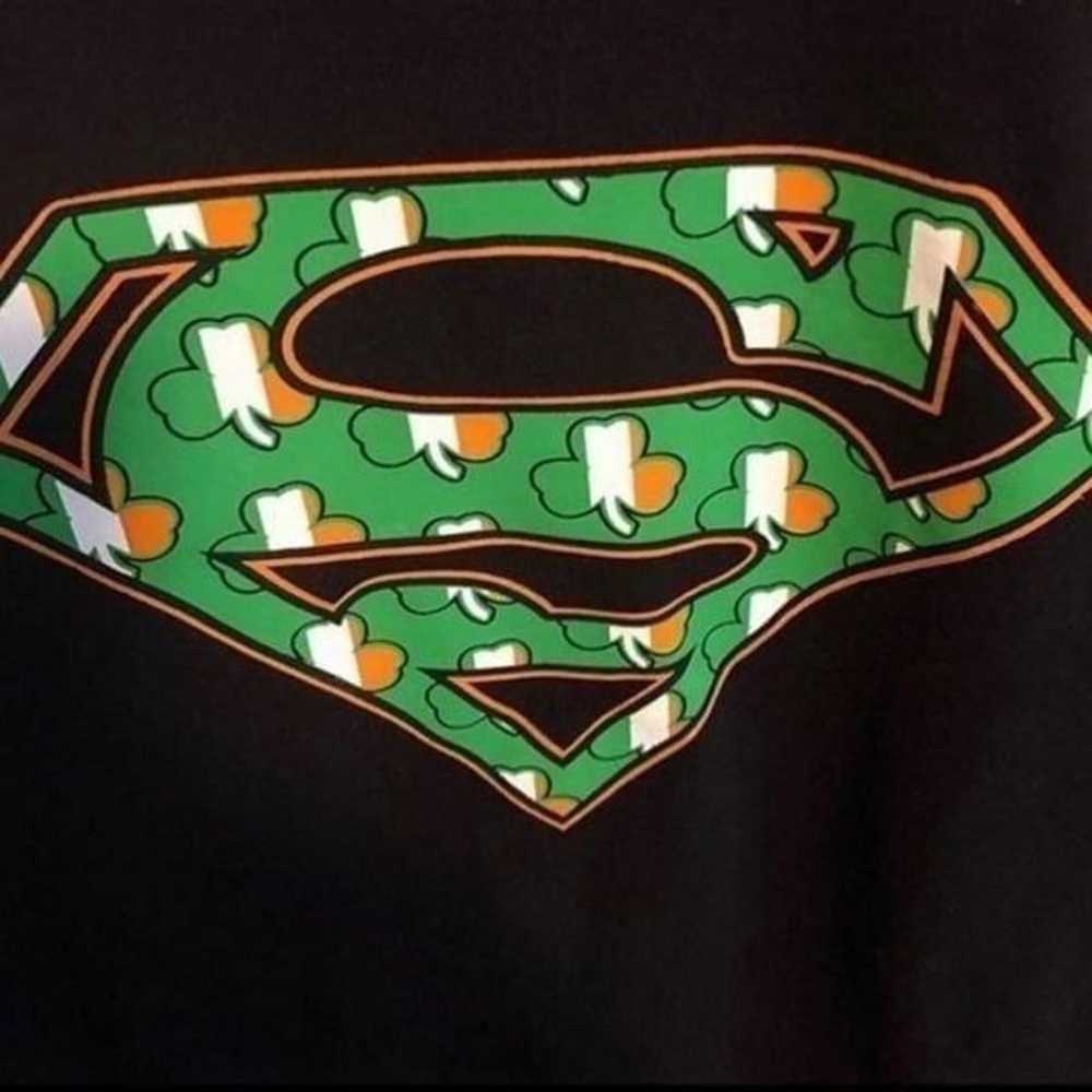 Superman Irish theme graphic short sleeve t-shirt - image 3