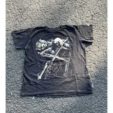 Vintage Y2k Grim Reaper Grunge Affliction Style S… - image 1