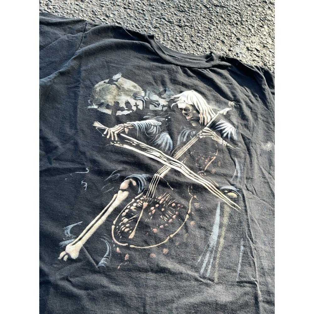 Vintage Y2k Grim Reaper Grunge Affliction Style S… - image 2