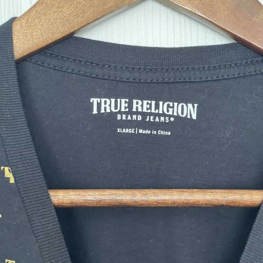 True Religion Monogram T-Shirt Crew Neck Short Sl… - image 3