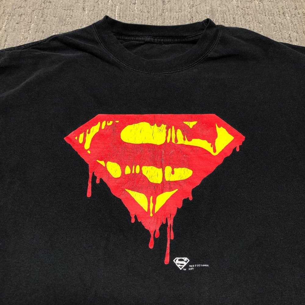 Vintage Death Of Superman Graphitti Designs T-Shi… - image 2