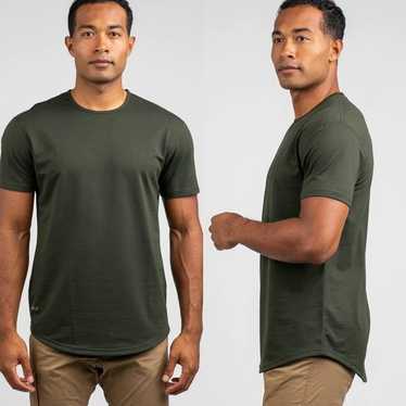 BYLT Drop Cut Olive Green Short Sleeve Tee Size M - image 1