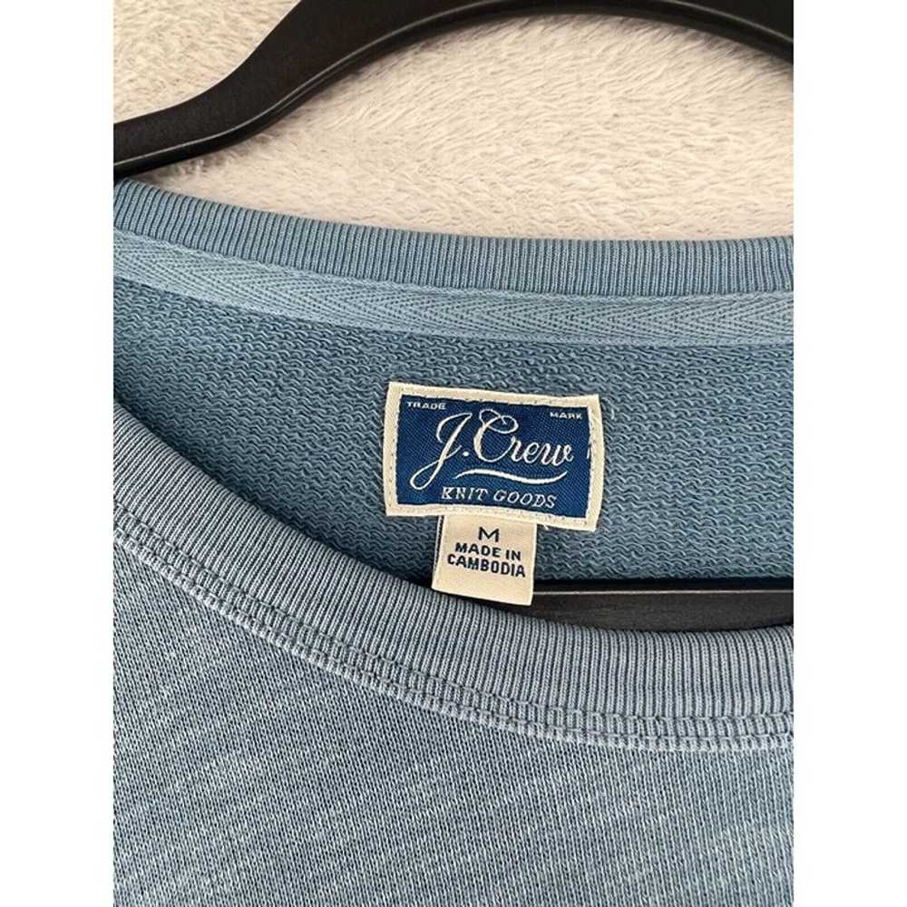 J. Crew Mens Shirt Medium Knit Long Sleeve Blue F… - image 3
