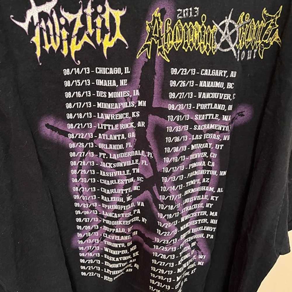 Twiztid Abominationz Tour 2013 3XL Black Gildan U… - image 2