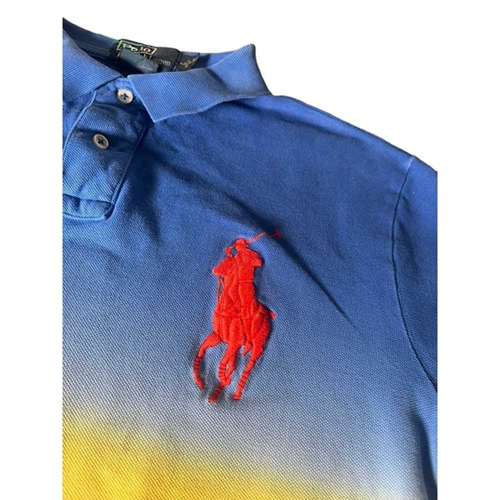 Polo Ralph Lauren Polo Shirt Men's Large Blue Yel… - image 4