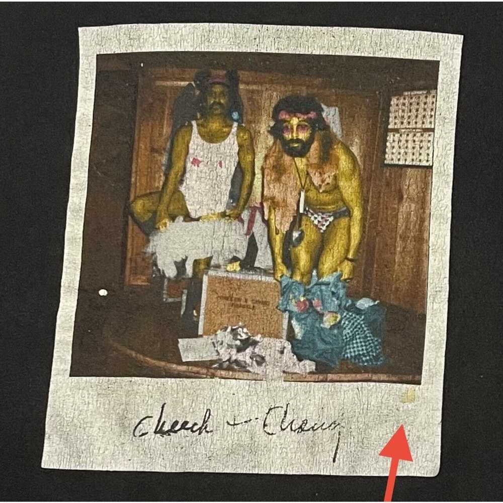Cheech & Chong T Shirt Mens Medium Black Vintage … - image 11