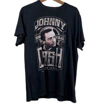 Johnny Cash Graphic Tee Short Sleeve Black America