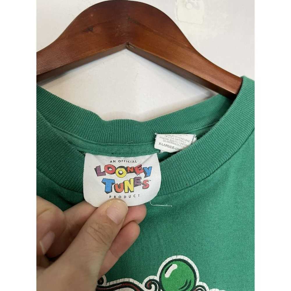 VTG 90s Looney Tunes T-Shirt Unisex Adult XL Gree… - image 5
