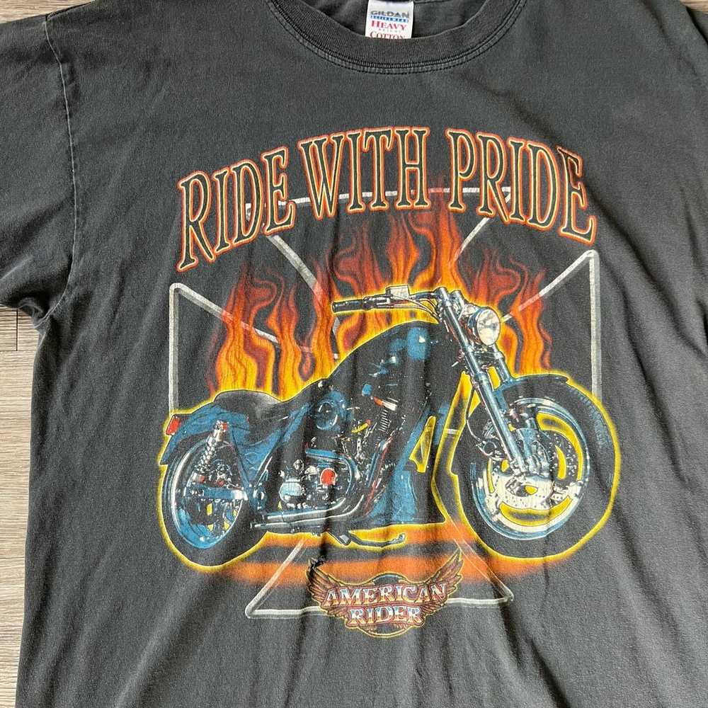 Men's American Rider 'Ride With Pride' Biker Moto… - image 4