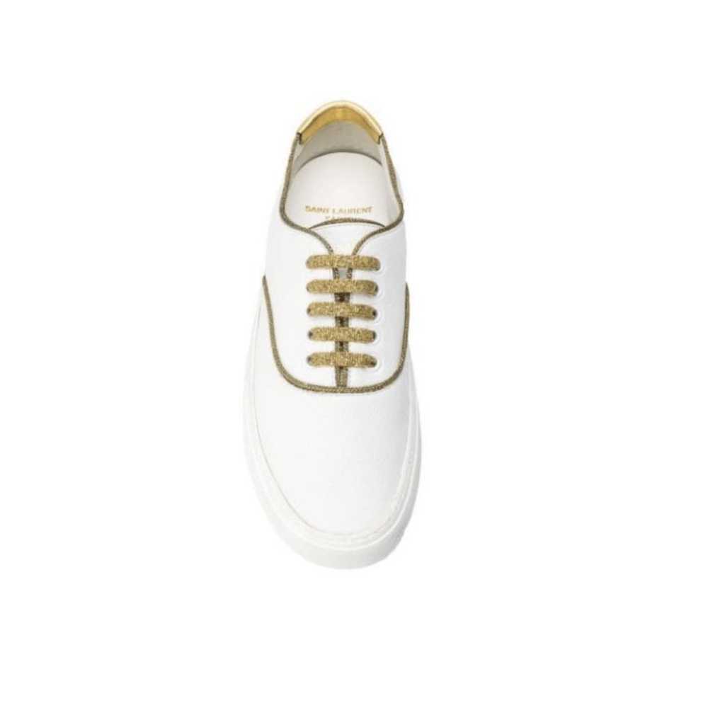 Saint Laurent Venice leather low trainers - image 3