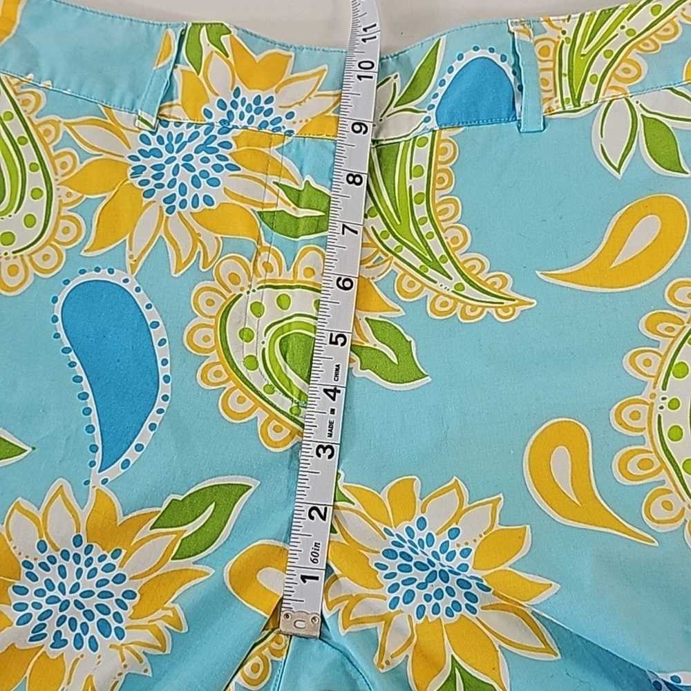 Lilly Pulitzer Women Sz 10 Blue with Sunflower Pa… - image 8