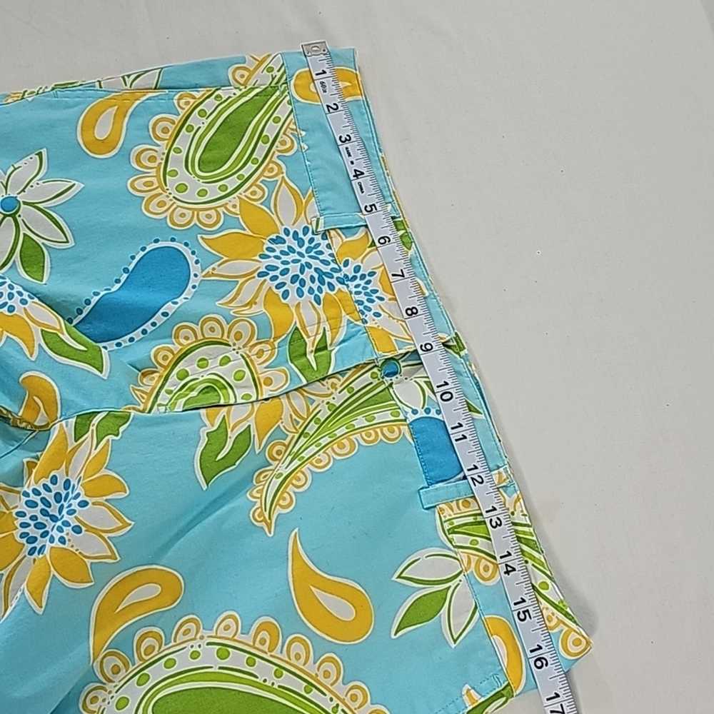 Lilly Pulitzer Women Sz 10 Blue with Sunflower Pa… - image 9
