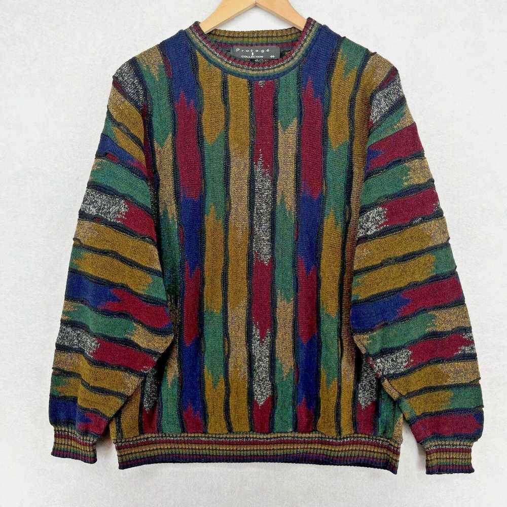 Vintage PROTEGE Sweater Mens M Collection Texture… - image 2