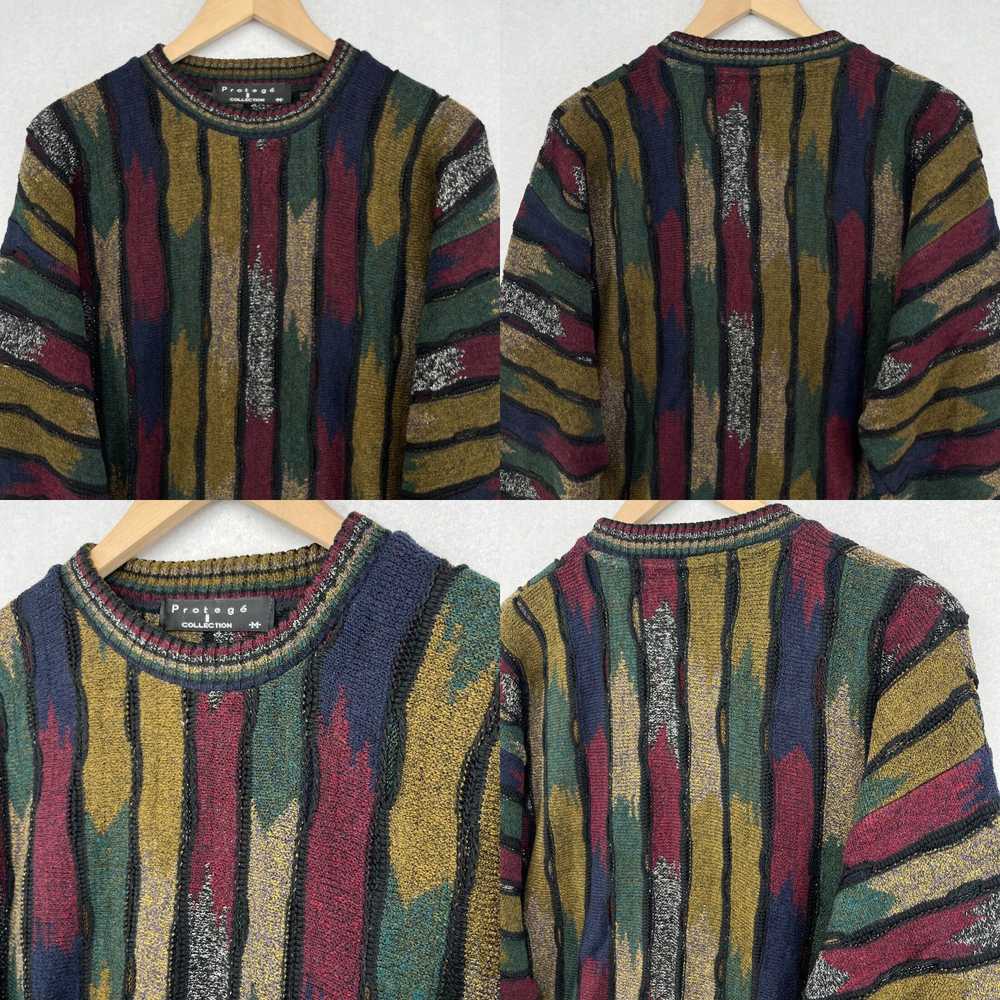 Vintage PROTEGE Sweater Mens M Collection Texture… - image 4