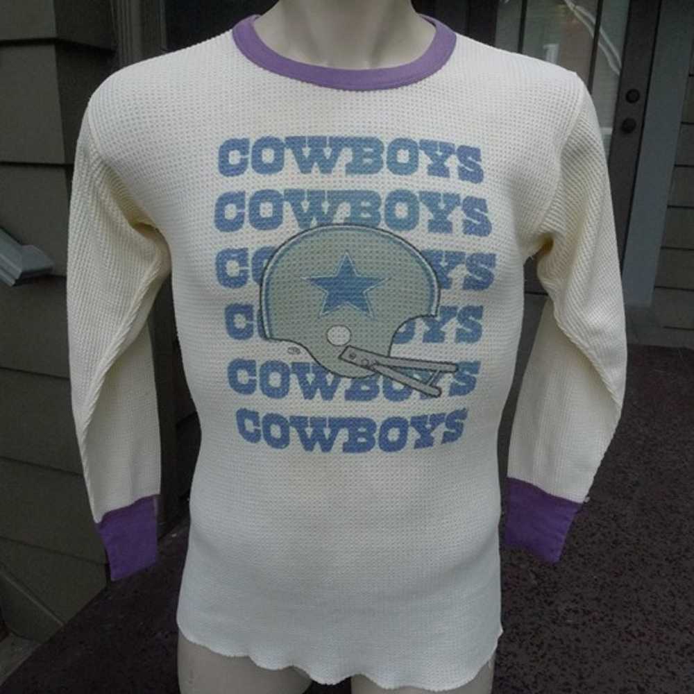 Rare 1970s Dallas Cowboys Stretch Shirt * Men's M… - image 1