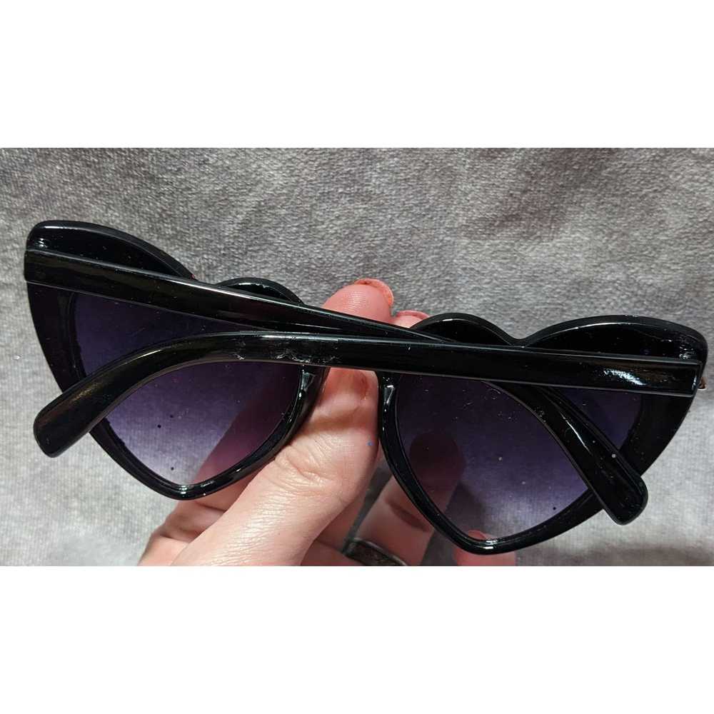 Other Space Glitter Heart Cateye Sunglasses - image 8