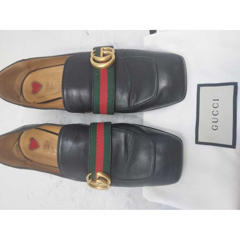 Gucci Peyton leather flats - image 5