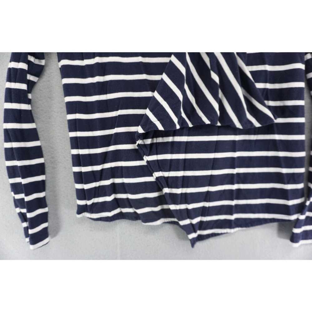 J.Crew J Crew Wrap Top Womens Size Medium Navy Bl… - image 3