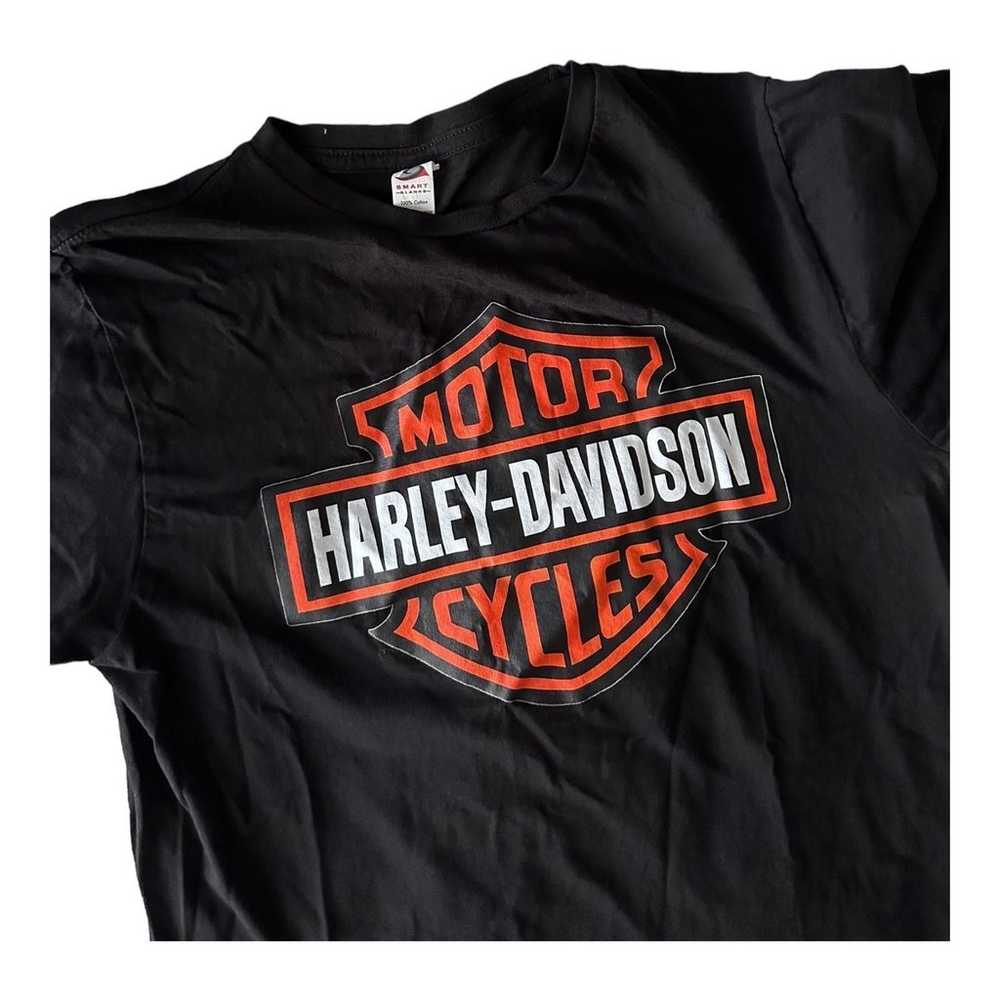 Harley Davidson Women's T Shirt Small Black And O… - image 1