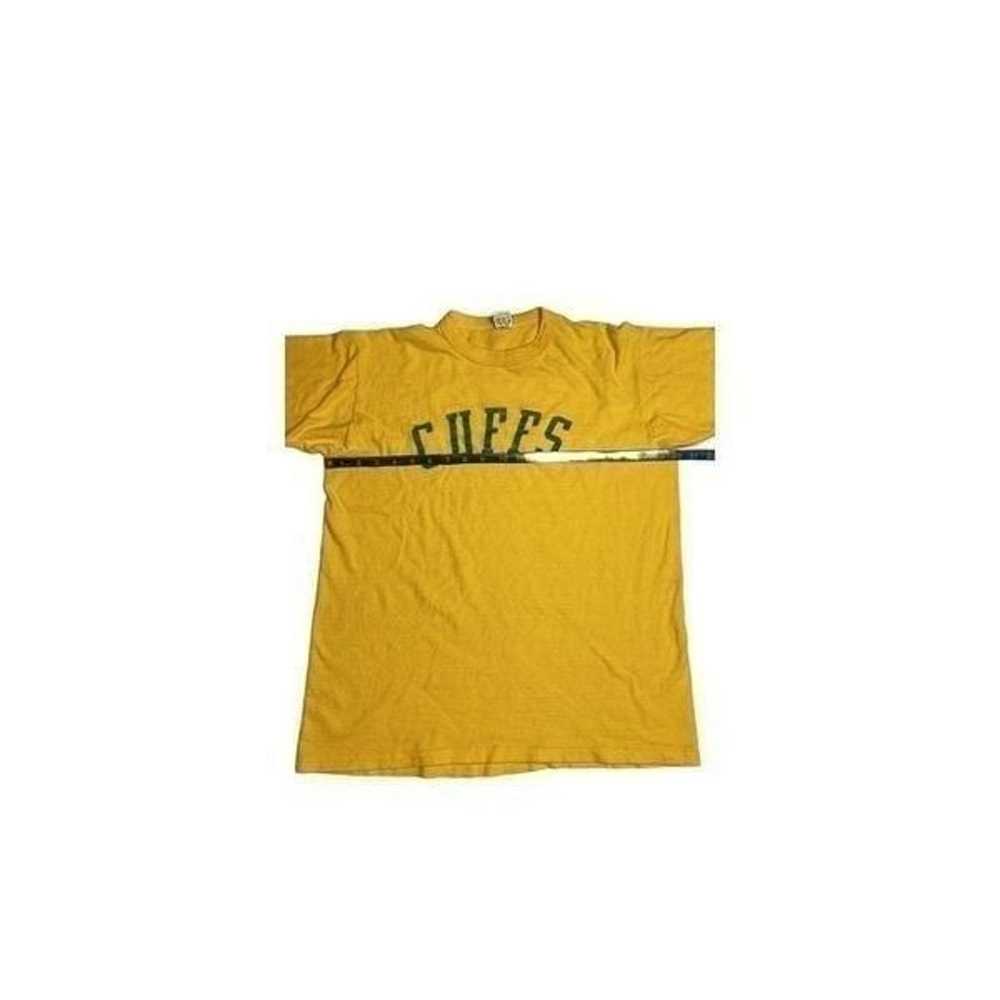 Vintage Single Stitch Yellow Cuffs Tshirt Large - image 6