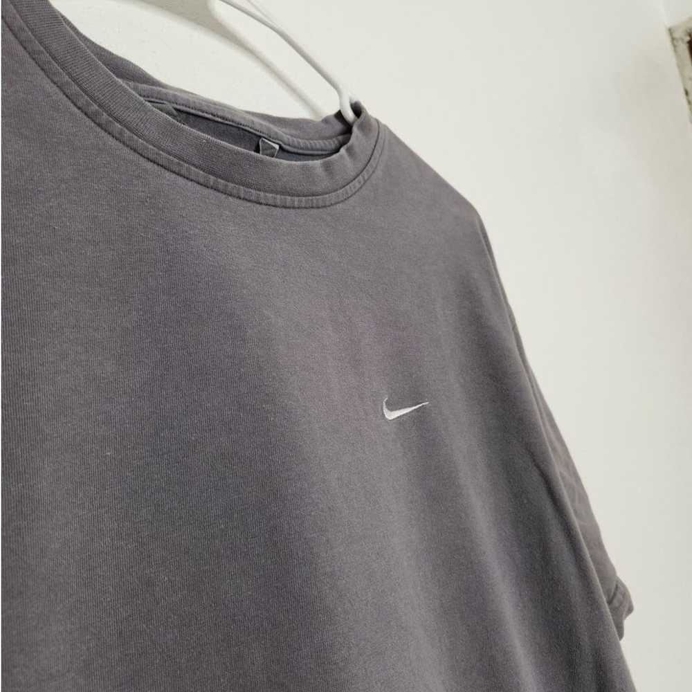 Vintage y2K Nike Silver Gray Tag Swoosh Check Lon… - image 4