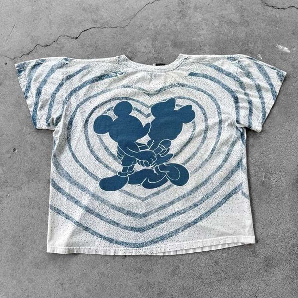 Vintage 90’s Disney Mickey & Minnie Mouse AOP Gra… - image 2