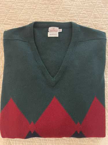 Neiman Marcus × Vintage Hand Intarsia Knit Cashmer