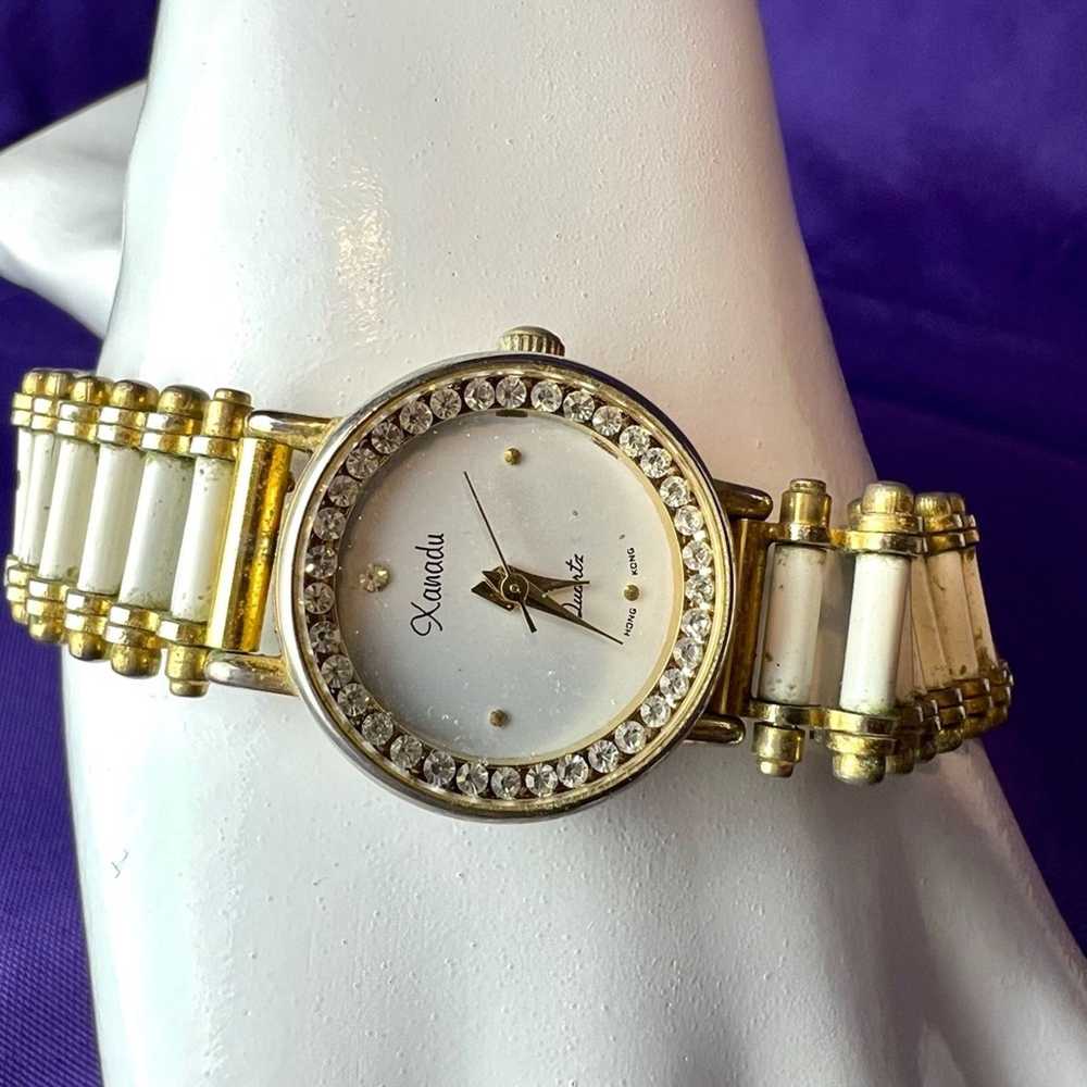 Other Vintage Xanadu Quartz Wristwatch Faux Diamo… - image 4